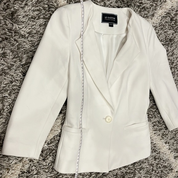 Le Chateau Blazer XXS White NWOT - Picture 3 of 6